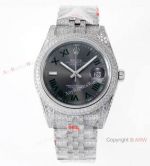 TW Factory Rolex Datejust Iced Out Watches Gray Dial Diamonds Silver Case_th.jpg